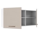 Ver imagem 5 de Armário Aéreo 150 Cm 2 Portas e 2 Nichos Branco/crema Agata Madesa