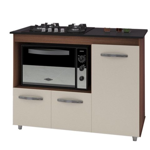 Balcao para Cooktop 4 Bocas 114cm 9470 Savana Off White Mobbs
