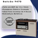 Ver imagem 3 de Balcao para Cooktop 4 Bocas 114cm 9470 Savana Off White Mobbs