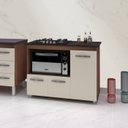 Ver mais imagens de Balcao para Cooktop 4 Bocas 114cm 9470 Savana Off White Mobbs