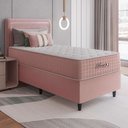 Ver imagem 1 de Colchão Solteiro Rosé Molas Ensacadas 88x188x28cm