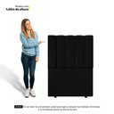 Ver imagem 3 de Cabeceira Cama Box Solteiro Kharla 90cm Veludo Preto - Abmaza