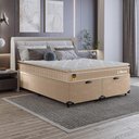 Ver imagem 7 de Cama Box Baú Casal Bipartido + Colchão Life D33 Pillow Top 61x138x188cm - Bege - e-Shop Casa