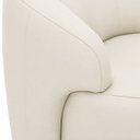 Ver imagem 5 de Poltrona Decorativa Giratória em Couro Livintus Leather