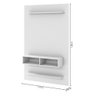 Painel Para Tv De Até 43 Polegadas Mister Viero Branco - 3