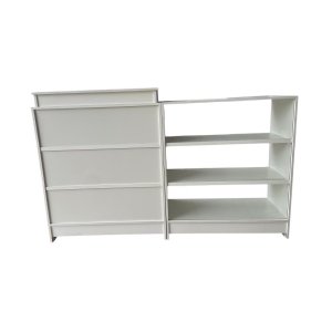 Balcão Caixa e Expositor Vidro 100% Mdf Lojas e Comércios Branco - Suprema Móveis