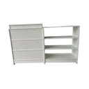 Ver imagem 1 de Balcão Caixa e Expositor Vidro 100% Mdf Lojas e Comércios Branco - Suprema Móveis