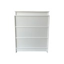 Ver imagem 3 de Balcão Caixa e Expositor Vidro 100% Mdf Lojas e Comércios Branco - Suprema Móveis