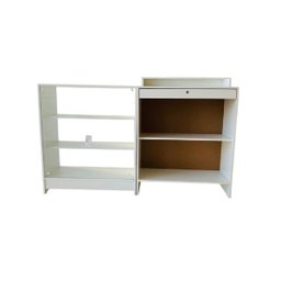 Balcão Caixa e Expositor Vidro 100% Mdf Lojas e Comércios Branco - Suprema Móveis - 2