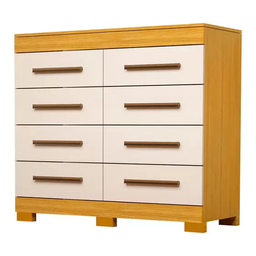 Comoda Nalu 08 Gavetas 100% Mdf - Nature/off White - Acp - 2