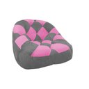 Ver imagem 1 de Poltrona Paloma Escritório Sala Pé Plástico Suede Cinza e Suede Pink - Dominic Decor