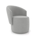 Ver imagem 1 de Poltrona Decorativa Orgânica Fixa para Sala Malu Suede M11 - D’Rossi