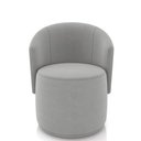 Ver imagem 5 de Poltrona Decorativa Orgânica Fixa para Sala Malu Suede M11 - D’Rossi