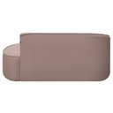 Ver imagem 4 de Kit Divã Recamier Orgânico Marrocos 160cm Lado Direito e 2 Poltronas Amore Linho Rose