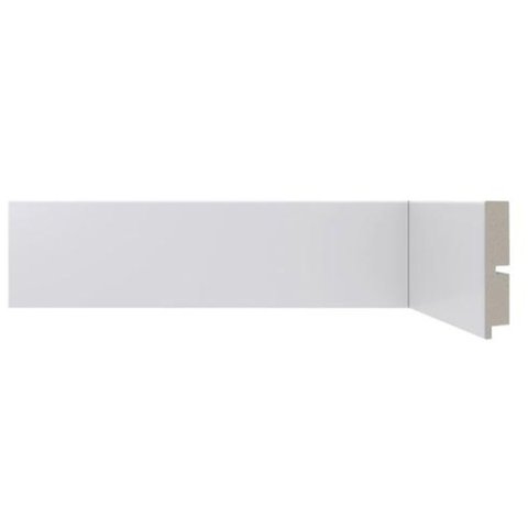 Rodapé Poliestireno Santa Luzia 473 Liso 05cm Br 2,40m - Branco Único