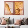 Quadro com Moldura Chanfrada Espuma de Ouro ROSE METALIZADO - Grande - 1