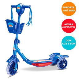 Patinete Infantil com 3 Rodas Musical Luzes Led Premium - 2