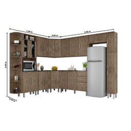 Cozinha Completa 10 Peças Suíça Poliman Móveis - 3 Cozinha Completa 10 Peças Suíça Poliman Móveis - 3