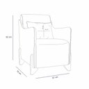 Ver imagem 5 de Kit 2 Poltronas Composê Heloisa Couro Marrom Veludo Azul Marinho