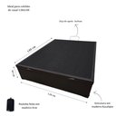Ver imagem 5 de Cama Box com Bau Marrom Casal Premium Blindada Super Reforçada