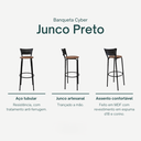 Ver imagem 3 de Kit 6 Cadeiras Alta 80cm para Balcão Ilha Bancada Área Gourmet Bar Piscina Banqueta Itagold