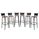 Ver imagem 1 de Kit 6 Cadeiras Alta 80cm para Balcão Ilha Bancada Área Gourmet Bar Piscina Banqueta Itagold