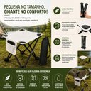 Ver imagem 6 de Banqueta Dobravel Portatil com Bolsa Banco Camping Pesca Praia Piquenique Trilha Apoio Pes