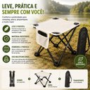 Ver imagem 4 de Banqueta Dobravel Portatil com Bolsa Banco Camping Pesca Praia Piquenique Trilha Apoio Pes