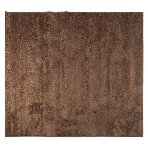 Tapete Quadrado 2,00m X 2,00m Sala, Quarto, Antiderrapante.:Chocolate