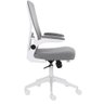 Cadeira Escritório Giratória Diretor Anm207d Anima Tela em Poliéster Cinza Base Rodízio Nylon - 4