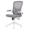 Cadeira Escritório Giratória Diretor Anm207d Anima Tela em Poliéster Cinza Base Rodízio Nylon - 1