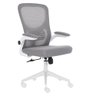 Cadeira Escritório Giratória Diretor Anm207d Anima Tela em Poliéster Cinza Base Rodízio Nylon - 2