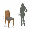 Ver imagem 3 de Conjunto Mesa Celebrare Com Tampo 4 Cadeiras Athenas Móveis Lopas