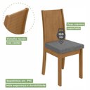 Ver imagem 6 de Conjunto Mesa Celebrare Com Tampo 4 Cadeiras Athenas Móveis Lopas