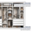 Ver imagem 7 de Guarda Roupa Casal com Espelho 3 Portas de Correr e 6 Gavetas 242cm Premium Jade