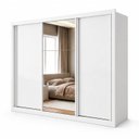 Ver imagem 2 de Guarda Roupa Casal com Espelho 3 Portas de Correr e 6 Gavetas 242cm Premium Jade