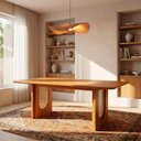 Ver imagem 1 de Mesa de Jantar Retangular 8 Lugares 210cm Tali CabeCasa MadeiraOriginals Marrom Cinamomo