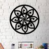 Escultura de Parede A Laser Mandala Sol Preto - 2
