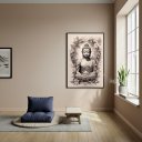 Ver imagem 2 de Quadro Buda Símbolo de Serenidade e Paz Interior - 70x50cm:moldura Branca
