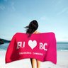 Toalha de Praia / Banho Eu amo BC Único - 1