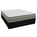 Ver imagem 1 de Cama Box Casal Suede + Colchão Sereneprime Molas Ensacadas 138x188x65 Preto
