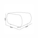 Ver imagem 4 de Sofá 3 Lugares e Puff para Sala Orgânico Nara Base Fixa Moderno Bouclê D03 - D'Rossi