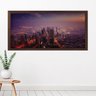 Tela com Moldura Slim Night in City 60x130cm MADEIRA ESCURA - 1