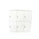 Ver imagem 3 de Armário Escaninho Guarda Volumes 6 Portas Chave Organizador Academia Armario Escaninhho Locker Escri