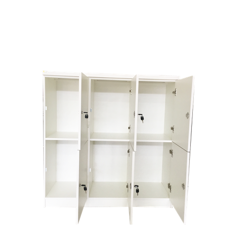 Armário Escaninho Guarda Volumes 6 Portas Chave Organizador Academia Armario Escaninhho Locker Escri