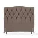 Ver imagem 2 de Cabeceira de Cama Box Viúva 128 Cm Varsóvia Suede Veludo Marrom