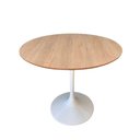 Ver imagem 1 de Mesa de Jantar Tulipa Saarinen Redonda 130 Cm Tampo Jade Cores Branco