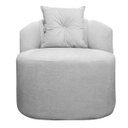 Ver imagem 3 de Conjunto 2 Poltronas Decorativas Plaza Linho Bouclê Cinza Sofa Store