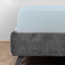 Ver imagem 2 de Lençol Avulso - Queen Size - Crystal - C/ Elástico - Cinza - 100% Algodão - Teka