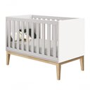 Ver imagem 1 de Berço Americano Classic New Branco Fosco com Natural - Moveisaqui